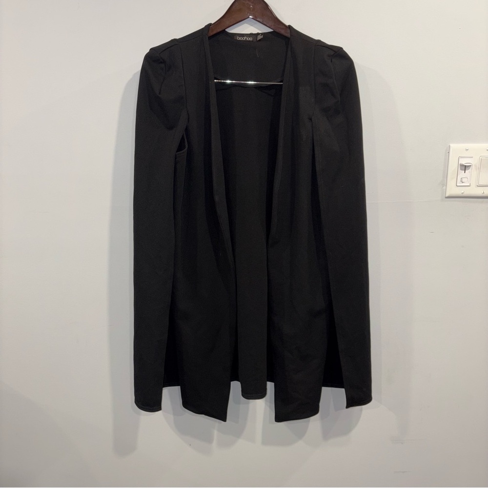 Boohoo Black Women's Blazer cape